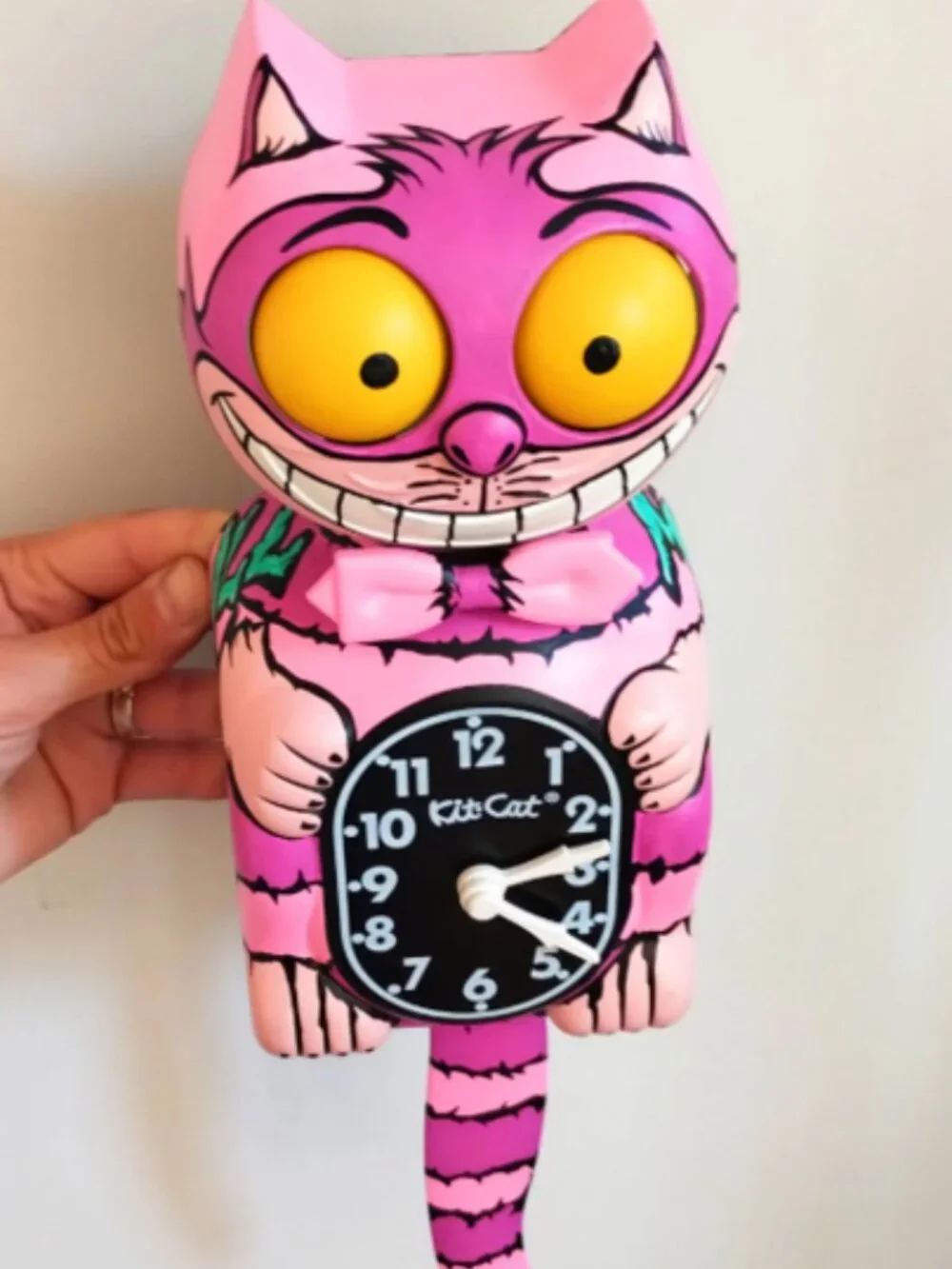 NIB Cheshire Cat Kit-Cat Klock Clock